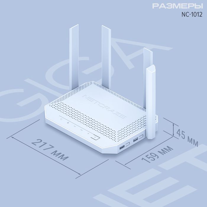 Netcraze giga nc-1012 AX3000 роутер router