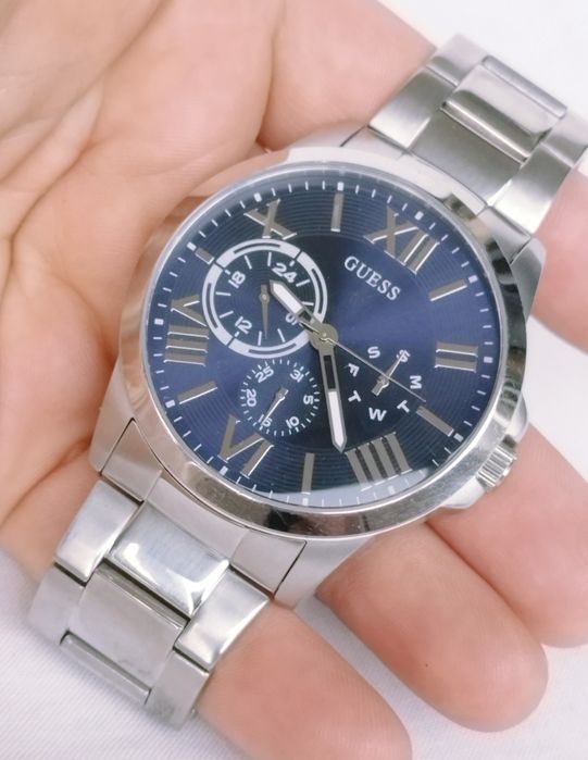 Ceas bărbătesc Guess Orbit W1184G4, cu quartz, data, oțel inoxidabil.