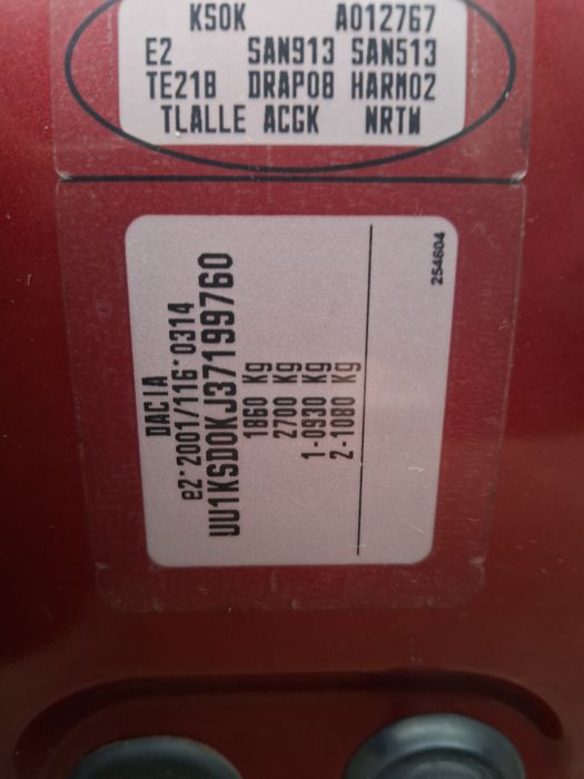 Se vinde dacia mcv 1.5 85cp