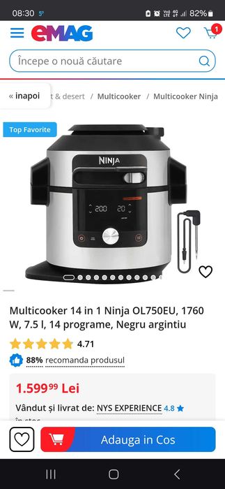 Multicooker 14 in 1 Ninja OL750Uk