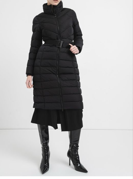 Geacă lungă cu guler înalt Emporio Armani