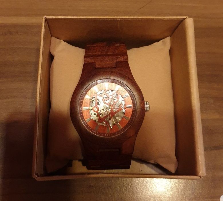 Ceas de mână din lemn fin Earth Gobi