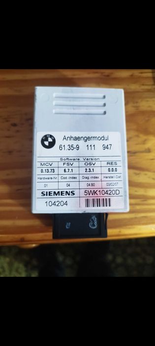 Modul cârlig remorcare BMW e 60/61