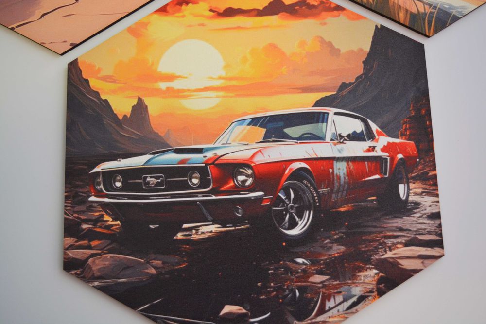 Пано за стена "Хексагон" с Ваши снимки, картинки, емблеми.