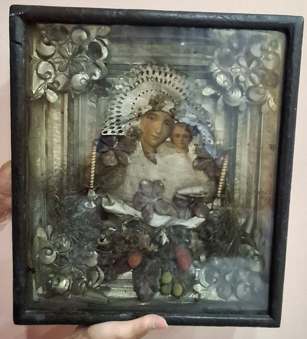 Icoana Maica Domnului foita de aur