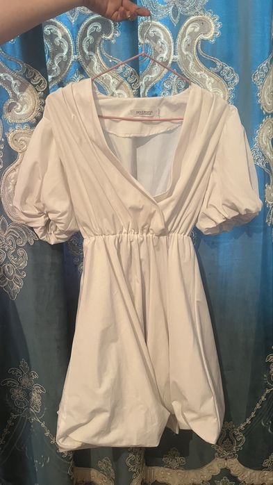 Жазға арналған ақ мини көйлек