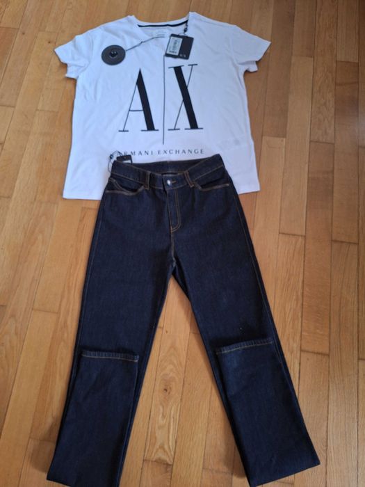 Дамски дънки,размер 28 и тениски Armani,размер М. НОВИ. С етикети! Оригинални!