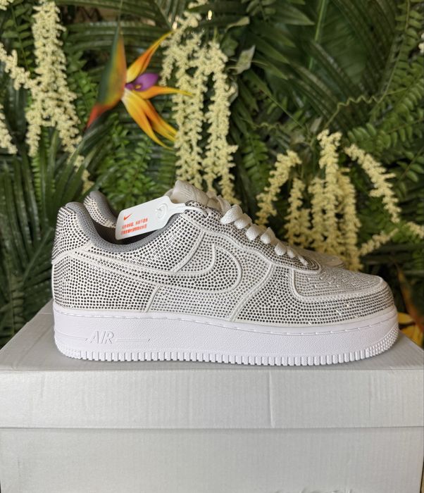 Nike Air Force 1 White Iced Out
