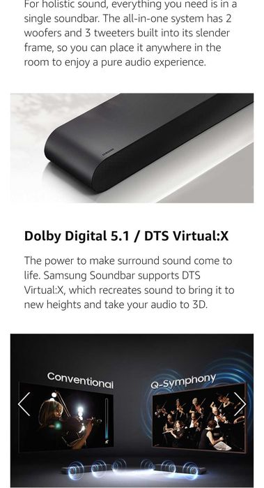 Саундбар Samsung HW-S50B ,140W