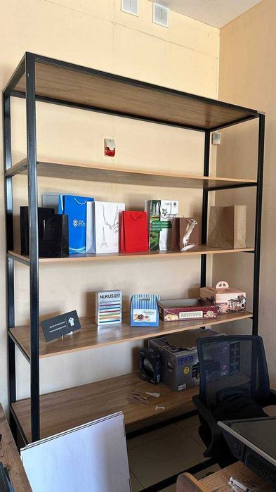 Лофт стеллажи и журнальный стол