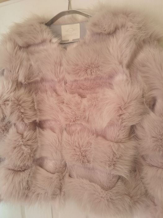 Дамско палто с косъм