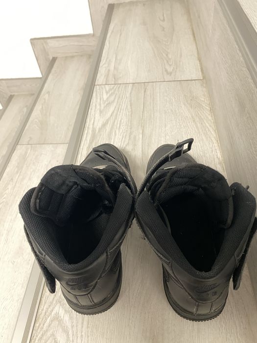 Air force 1 mid nike black/negru