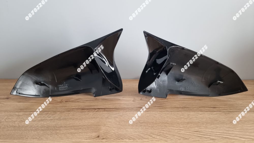 Капаци за огледала BMW F10 F11 F12 F01 Facelift черен гланц M Style щипки