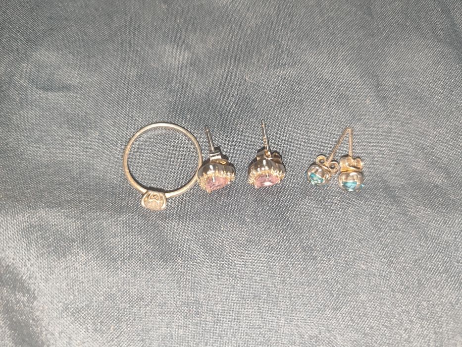 Серебряные украшения 925 проба — кольцо и серьги