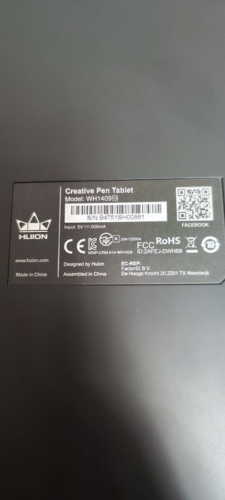 Графический планшет Huion WH149 v2