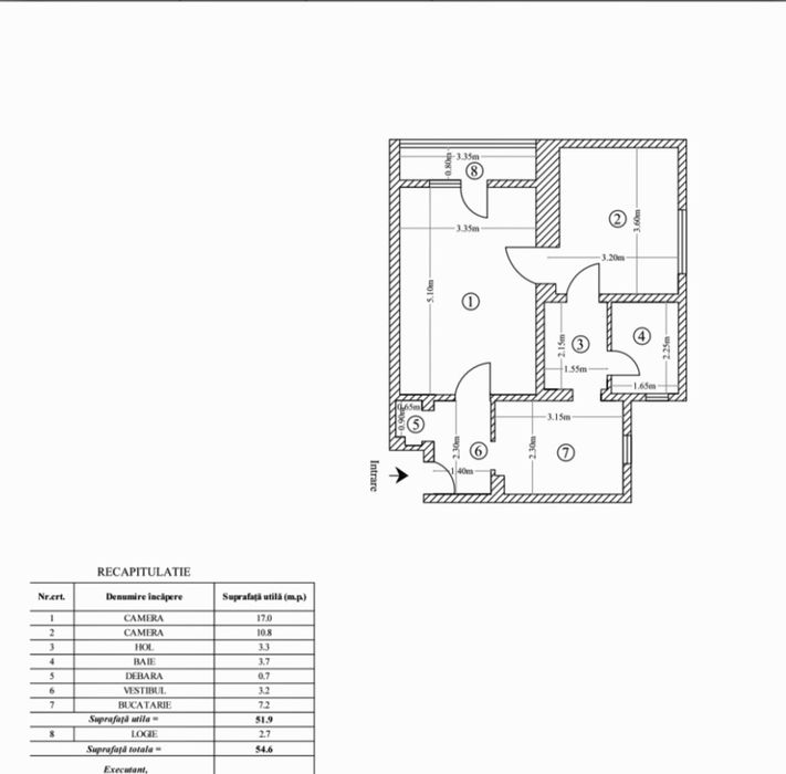 Apartament 2 camere de vânzare – Iași, Tudor Vladimirescu