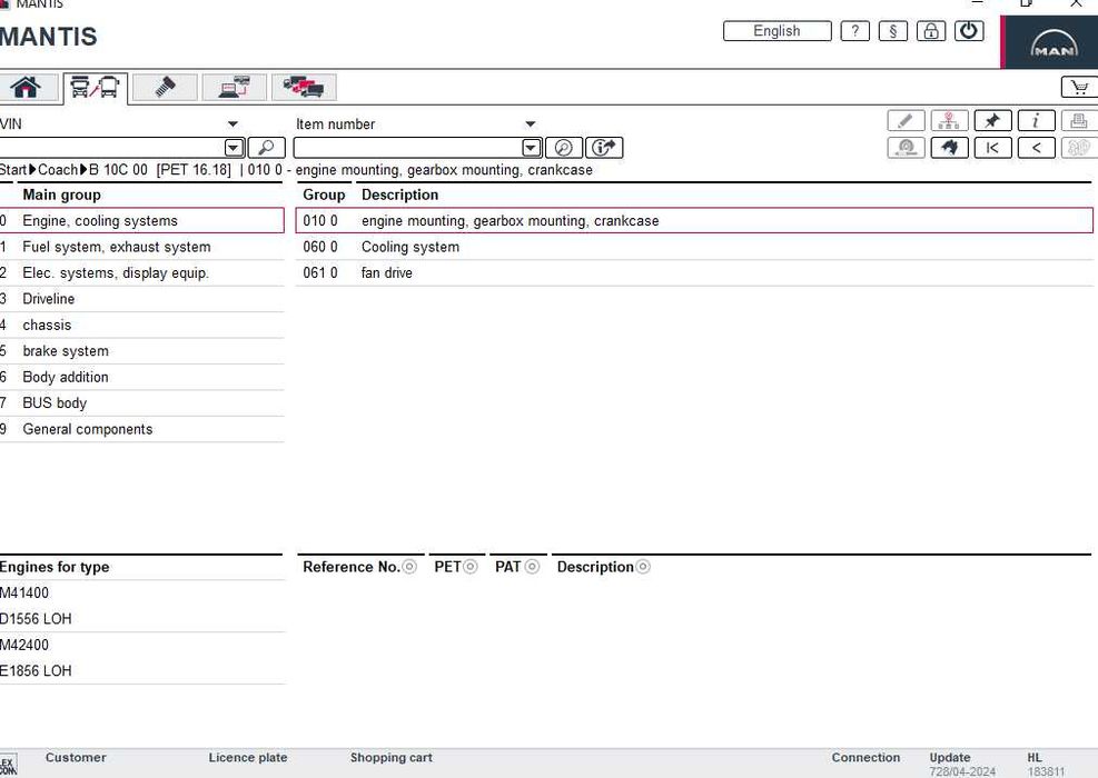 MAN Mantis EPC v728 - Catalog de piese 2024