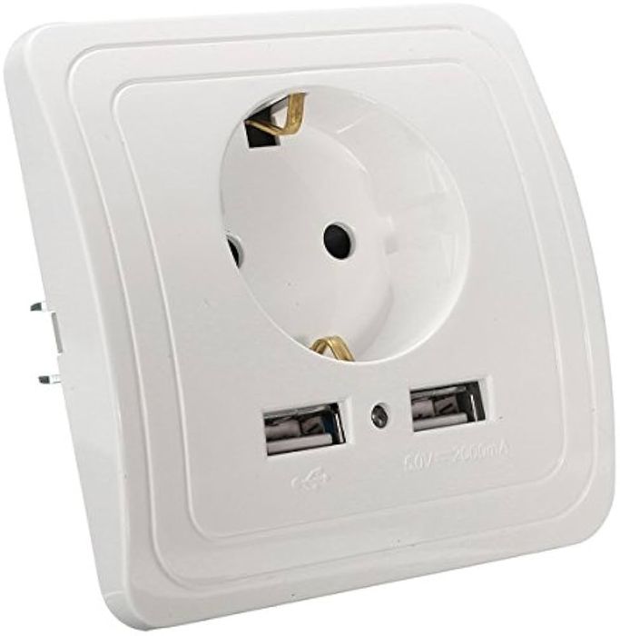 2бр. Контакт с Dual USB порт