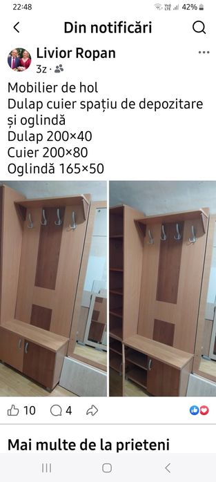 Mobilier hol în stare perfectă