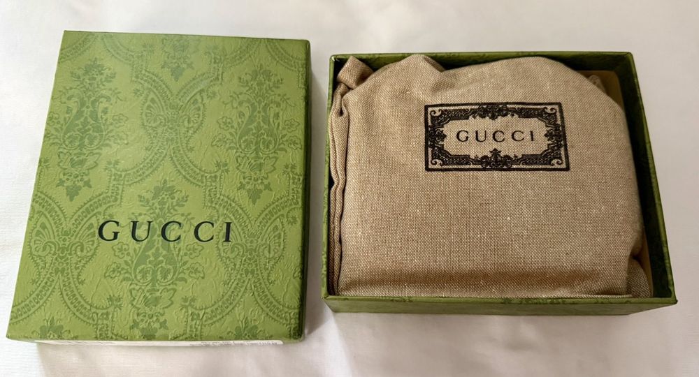 Дамски портфейл Gucci естествена кожа пълен комплект