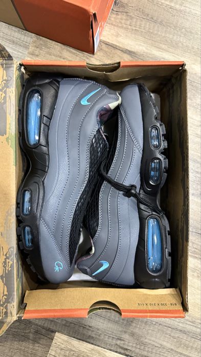 НОВО!!!Сиво-сини Nike air max 95 corteiz aegean storm