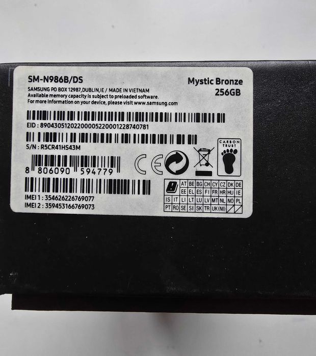 Samsung Galaxy Note 20 ultra pentru piese, cutie + huse, 490 lei neg.