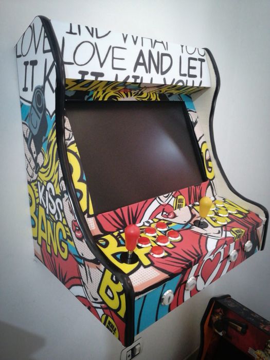Cabinet Arcade Bartop Retro – 10.000 Jocuri Clasice Incluse!
