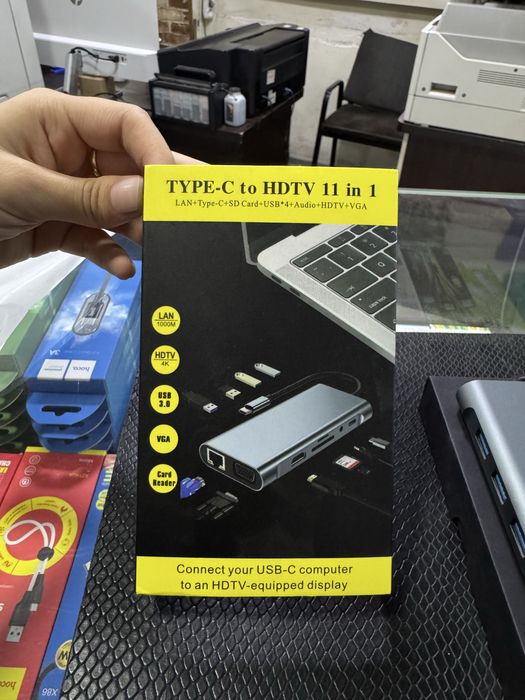 Переходник Type-C → HDMI (11-в-1) USB-C Hub