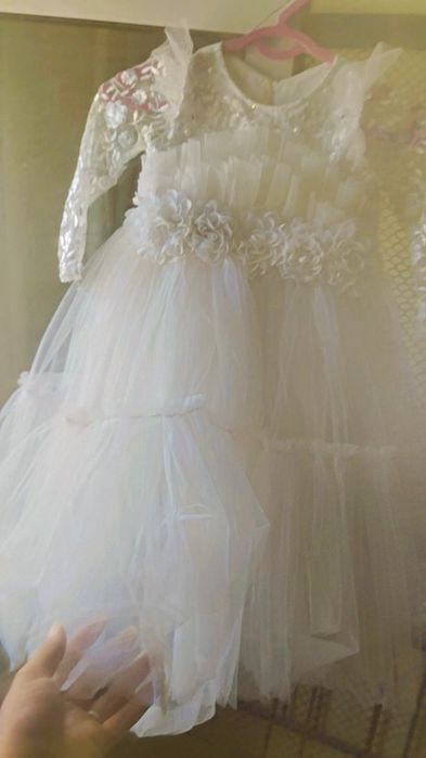 Белое платье для девочки