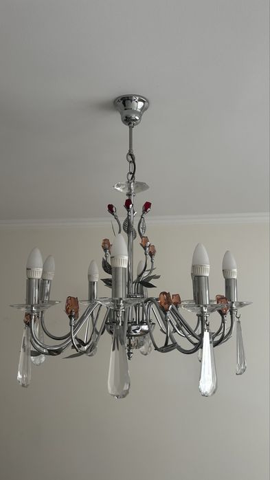 Чешская хрустальная люстра