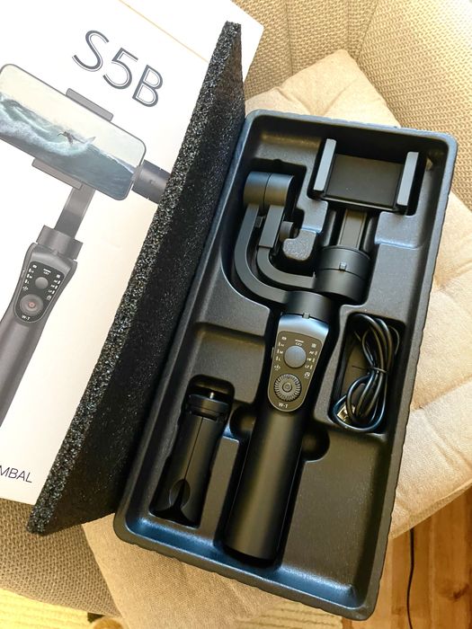 Stabilizator imagine pentru telefon si GoPro, Gimbal cu 3 axe