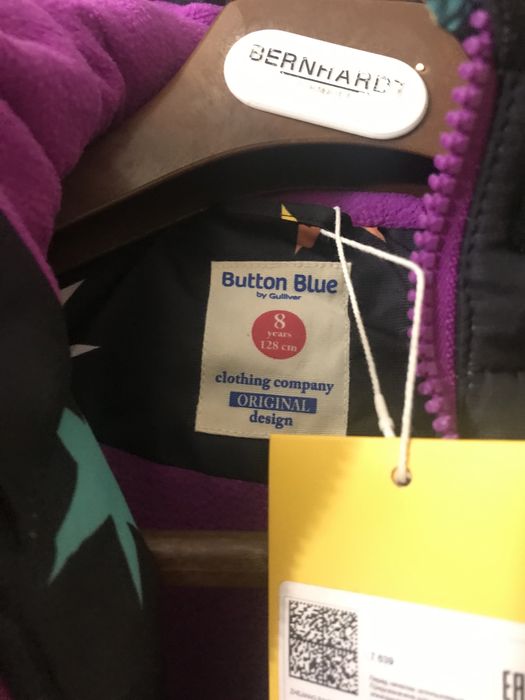 Куртки зимние на девочек Button Blue рост 128