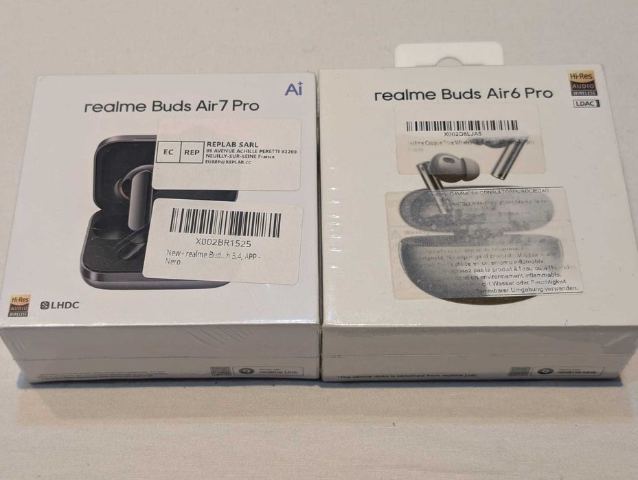 Casti In-Ear Realme Buds Air 6 Pro si Air 7 Pro Spatial Audio Negre