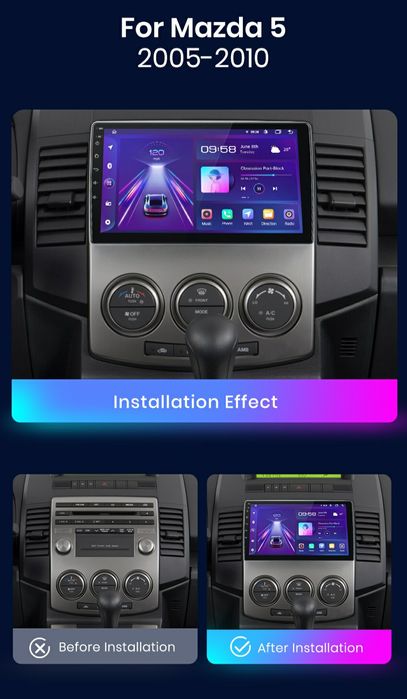 Navigatie Android dedicata MAZDA 5 (2005-2010)