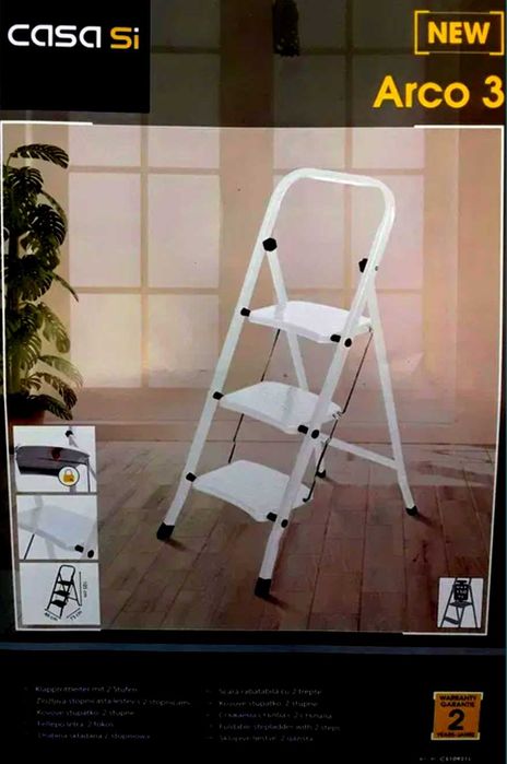 Scară metalica pliabila cu 3 trepte maxim 150 Kg - 130 Lei