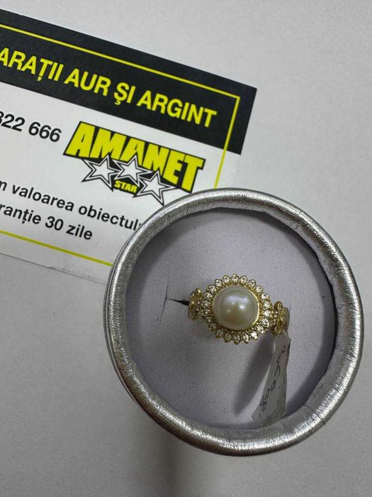 Inel perla aur 14k 3.6gr (CTG)