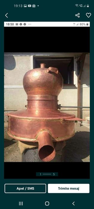 vand cazan de tuica de 180 litri îl avem pe stoc facem și alte mărimi