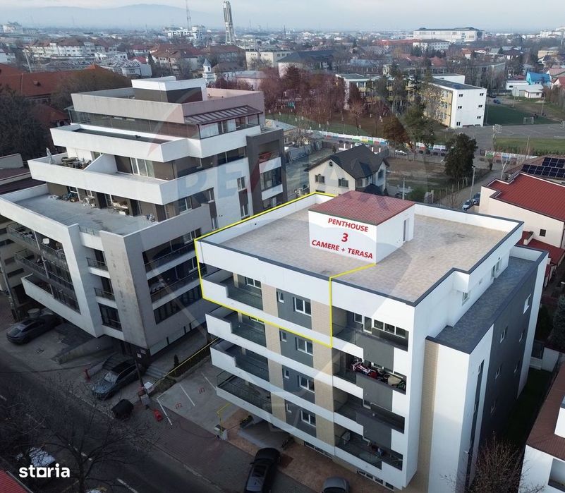 Apartament 3 camere tip penthouse