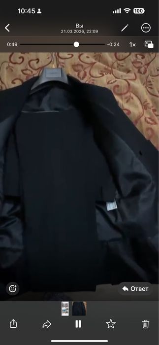 Костюм тройка черный