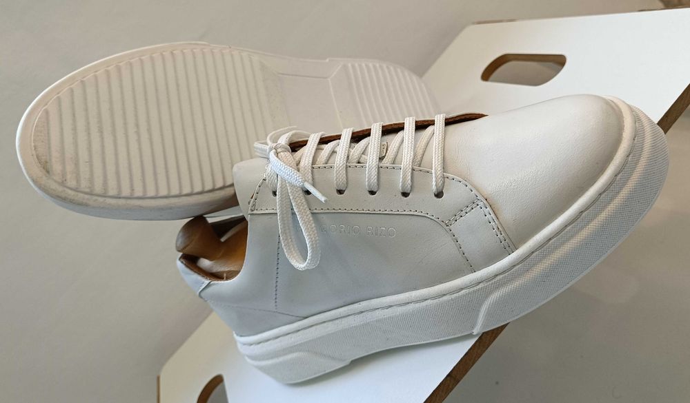 Pantofi sport casual 38 38.5 lucrati manual G. Rizo NOI piele naturala