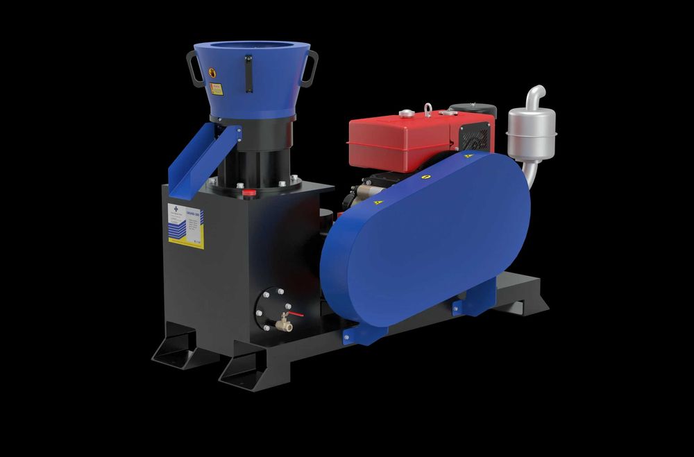 Presa de peleti GRAND-300 Diesel 700 kg/oră furaje, 400 kg/oră peleți
