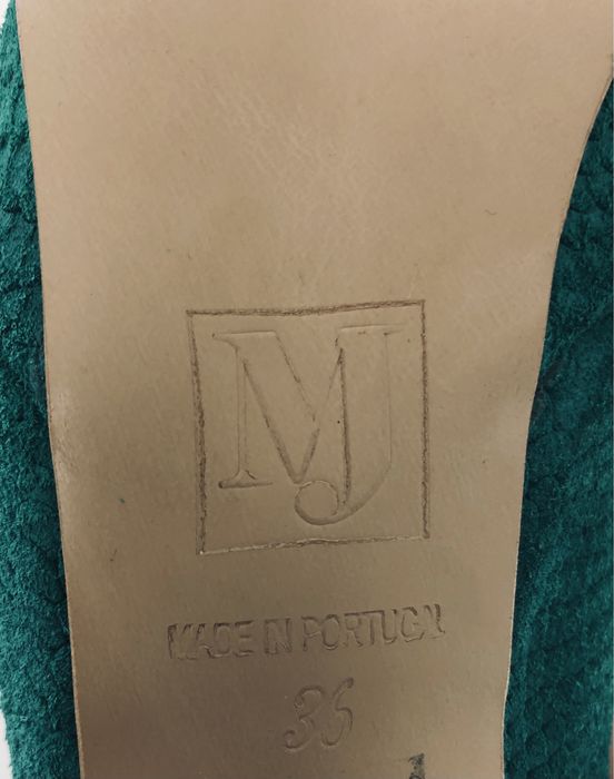 Pantofi verzi cu toc inalt