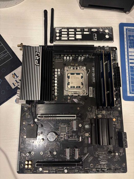 Комплект Мат. плата B850, DDR5 8gb, адаптеры DDR5 DIMM НА SODIMM