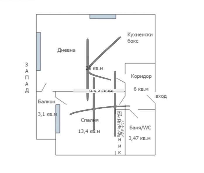 Продава се Двустаен апартамент в Варна, м-т Пчелина - 67 кв.м за 952 €/кв.м - Снимка #6