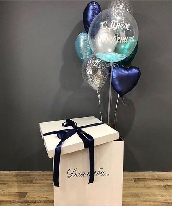 Коробка для шаров гендер пати