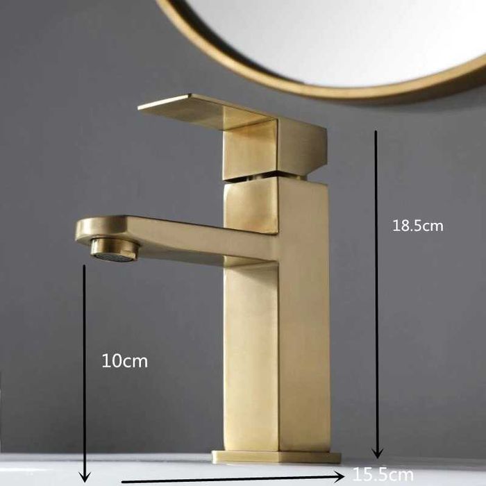 Baterie lavoar auriu nichelat