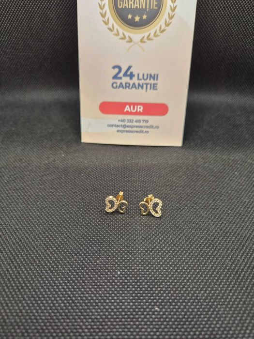 Cercei aur 14K 1.43g (49450.2 Ag11 Piata Nicolina) Garantie 2 ani!