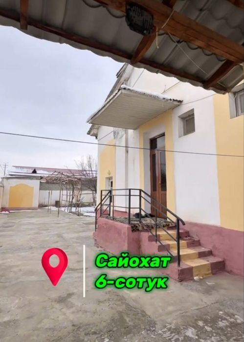 Ховли сотилади. 6 сотих. Коттедж саехат