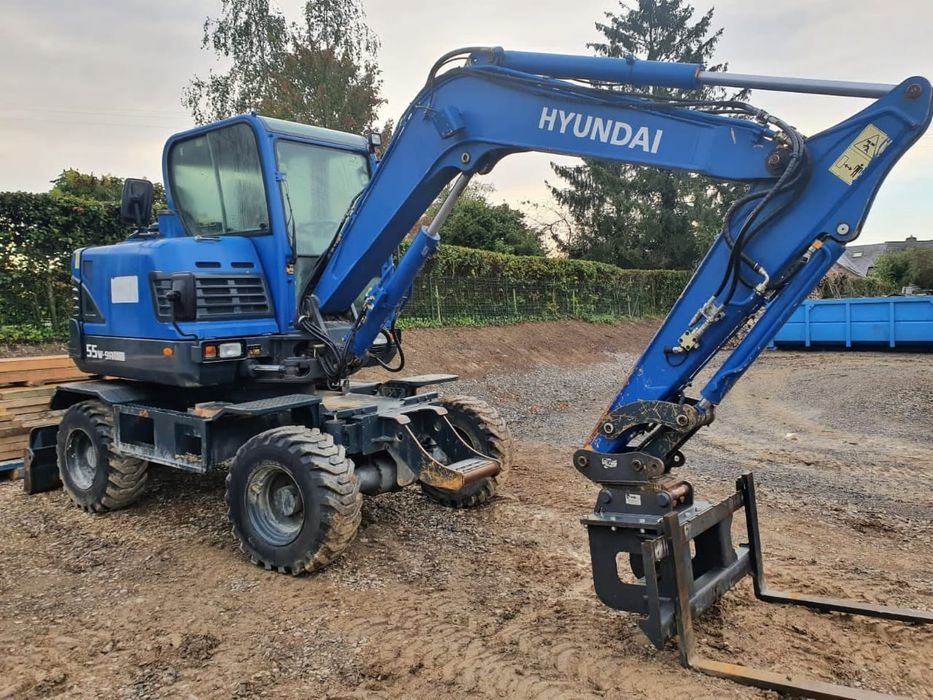 Услуги экскаватора Хундай  55 малютка