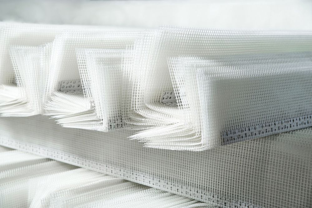 Фасадный ПВХ Уголок серпянка цена Сеткой Стеклосетка